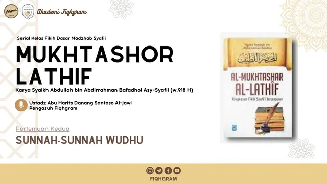 Sunnah-Sunnah Wudhu