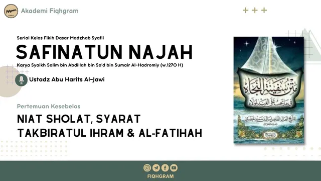 Niat Shalat, Takbiratul Ihram, & Al-Fatihah