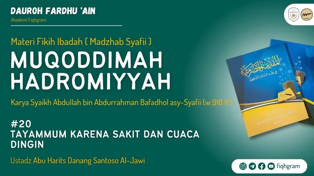 Tayammum Karena Sakit