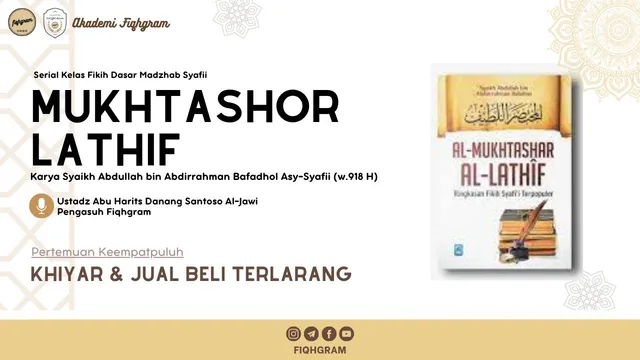Khiyar & Jual Beli Terlarang